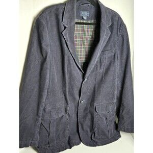 Izod Men’s Large  XL 3 Button Corduroy Blazer 3 Front Pocket Sport Coat